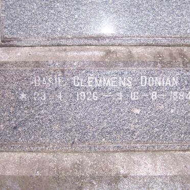 DONIAN Basil Clemmens 1926-1984