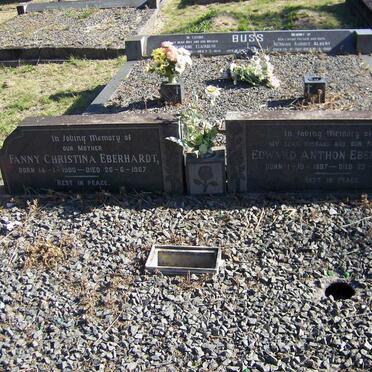 EBERHARDT Edward Anthon 1887-1965 &amp; Fanny Christina 1900-1967