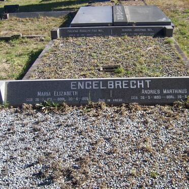 ENGELBRECHT Andries Marthinus 1893-1975 &amp; Maria Elizabeth 1911-1996