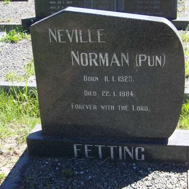 FETTING Neville Norman 1923-1984