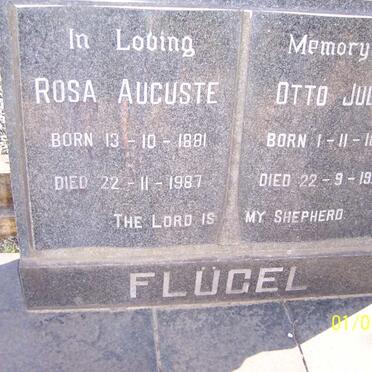 FLUGEL Otto Julius 1889-1973 &amp; Rosa Auguste 1891-1987
