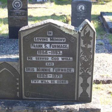 FURMACE Frank S. 1884-1953 &amp; Iris Minnie 1883-1971