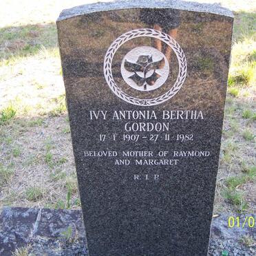 GORDON Ivy Antonia Bertha 1907-1982