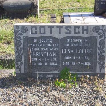GOTTSCH Christian 1908-1964 &amp; Elsa Louise 1911-1969