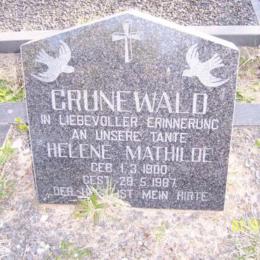 GRUNEWALD Helene Mathilde 1900-1987