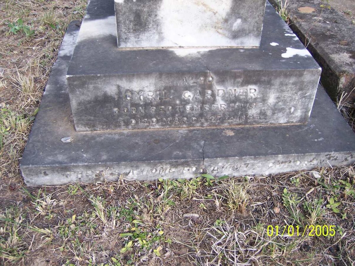 GARDNER Cyril 1892-1893