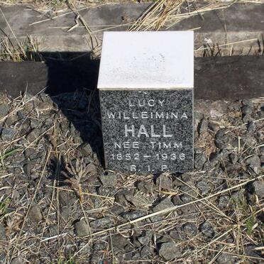 HALL Lucy Willeimina nee TIMM 1852-1936