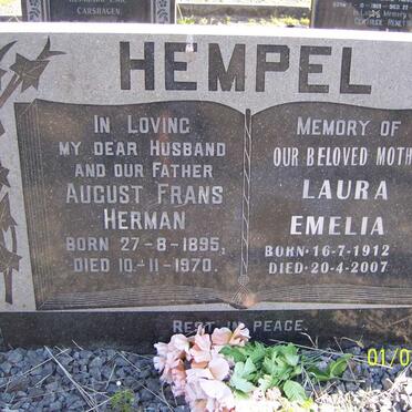 HEMPEL August Frans Herman 1895-1970 &amp; Laura Emelia 1912-2007