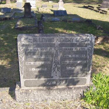 HERTEL Hermann 1864-1938 &amp; Bertha 1869-1937