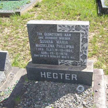 HEGTER Susara Maria Magdelena Phillipina nee ELS 1884-1970