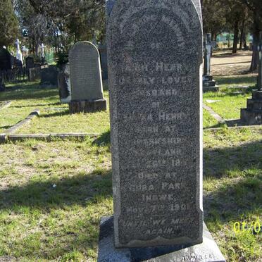 HENRY Hugh 1857-1901