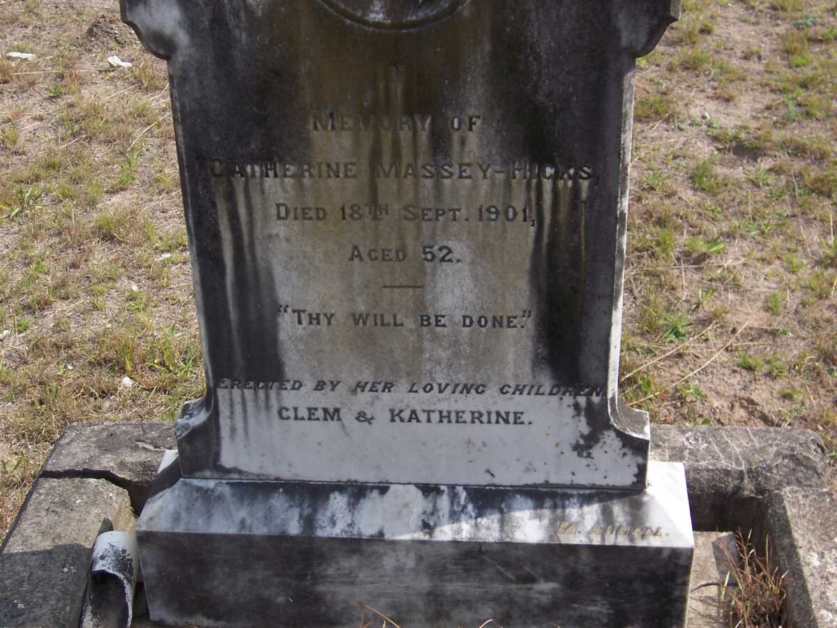 HICKS Catherine, Massey -1901