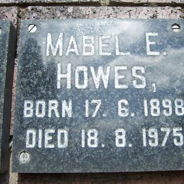 HOWES Mabel E. 1898-1975