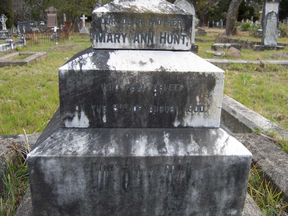 HUNT Mary Ann -1900
