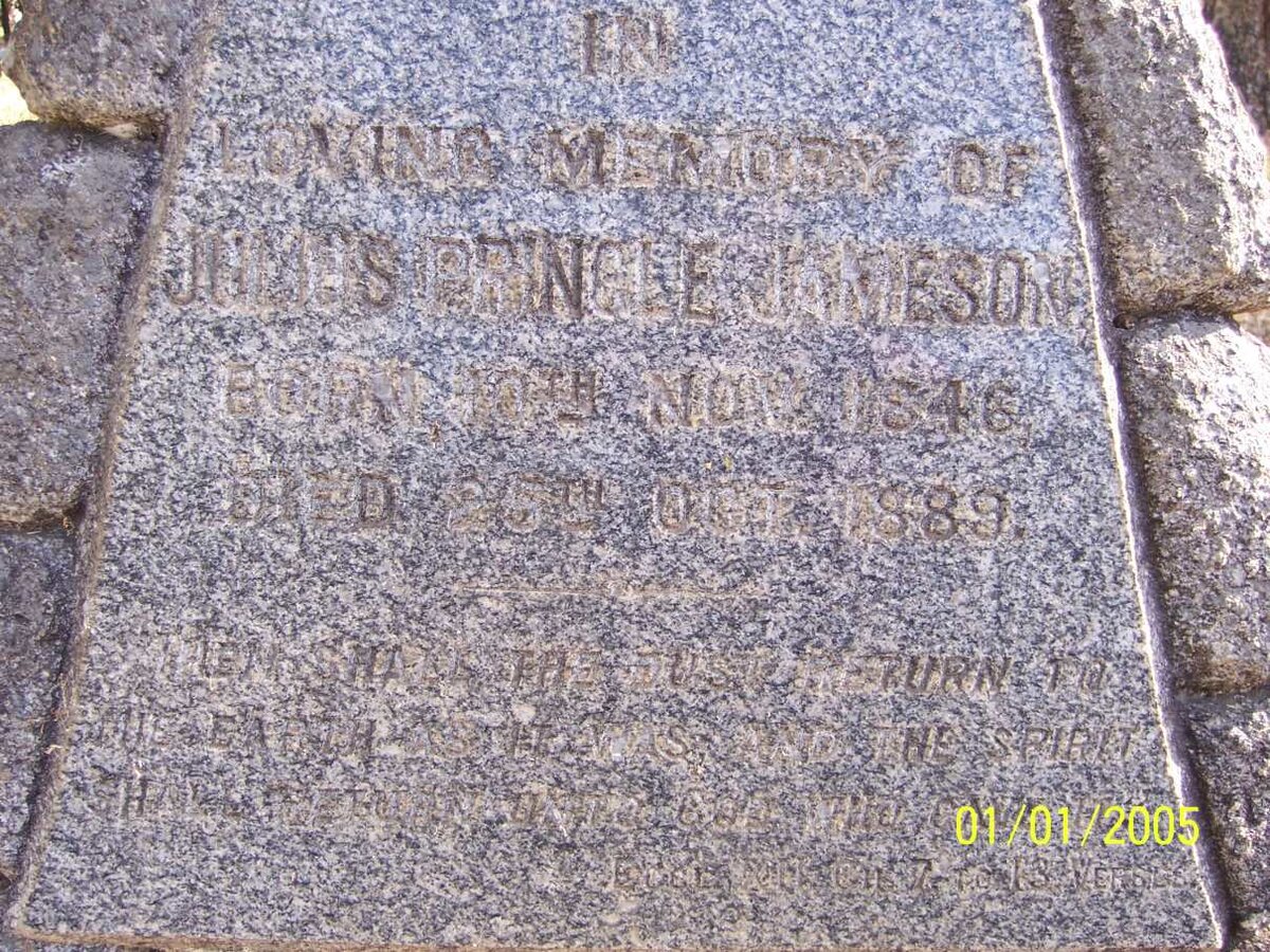 JAMESON Julius Pringle 1846-1889