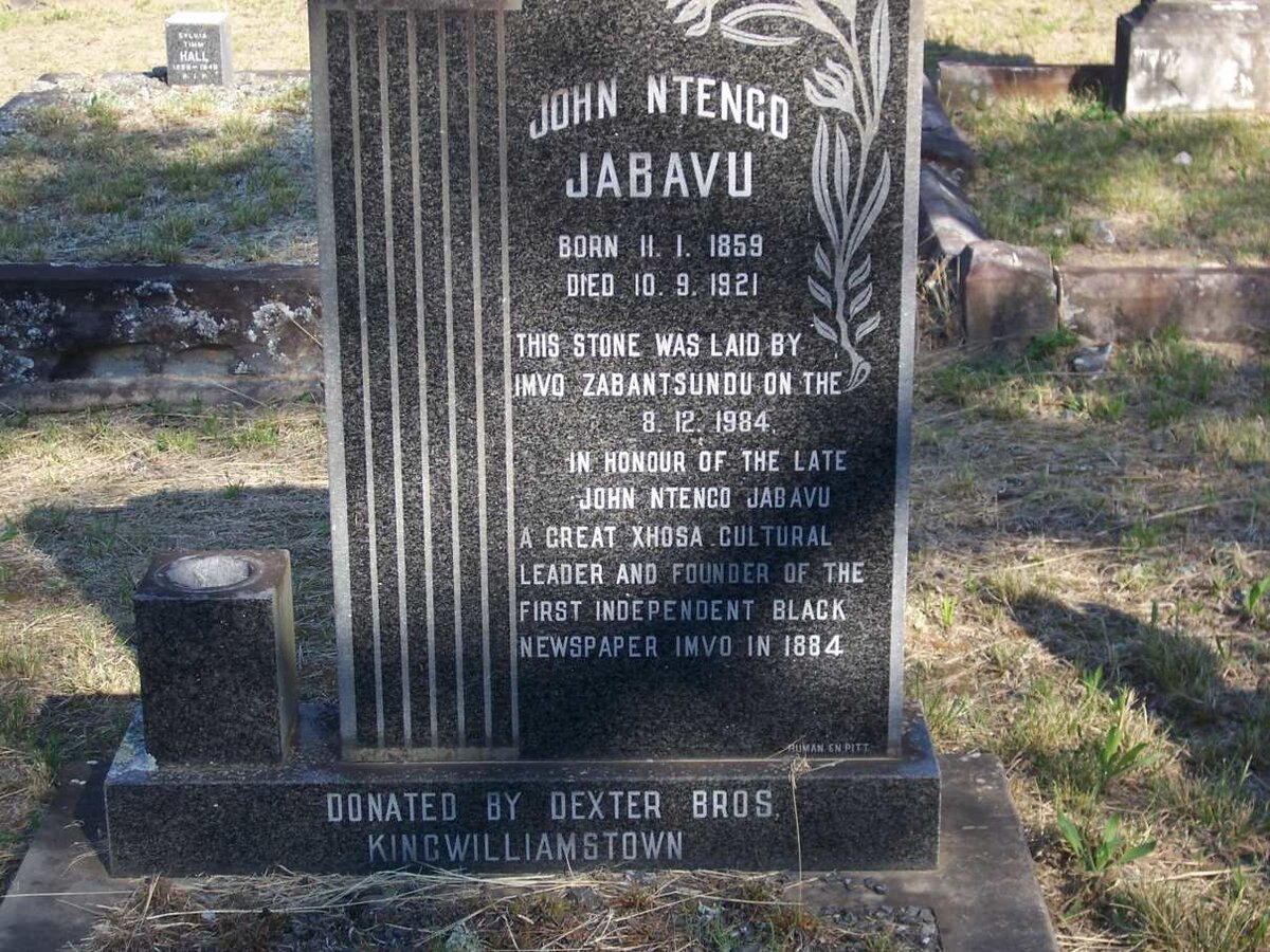 JABAVU John Ntengo 1859-1921
