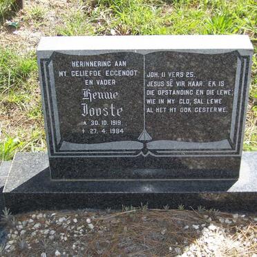 JOOSTE Hennie 1919-1984