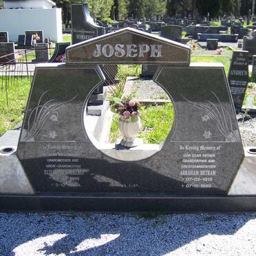 JOSEPH Abraham Betram 1915-1999 &amp; Elizabeth Katherin 1919-1997