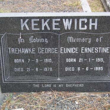 KEKEWICH Trehawke George 1910-1978 &amp; Eunice Ernestine 1915-1995