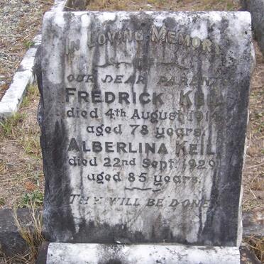 KEIL Fredrick -1914 &amp; Alberlina -1929