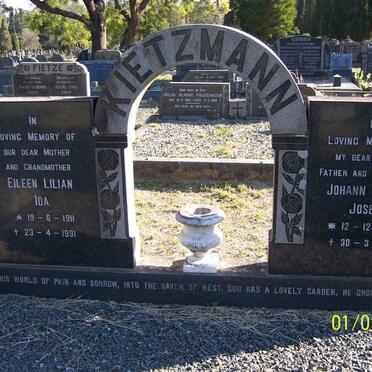 KIETZMANN Johann August Joseph 1912-1969 &amp; Eileen Lilian Ida 1911-1991