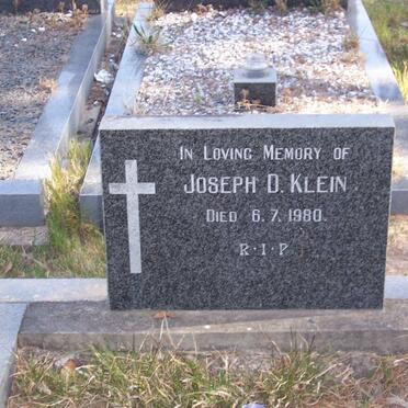 KLEIN Joseph D. -1980