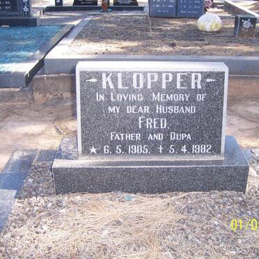 KLOPPER Fred 1905-1982