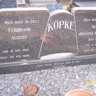 KOPKE Ferdinand August 1903-1990 &amp; Johanna Wilhelmine PETER 1906-1981