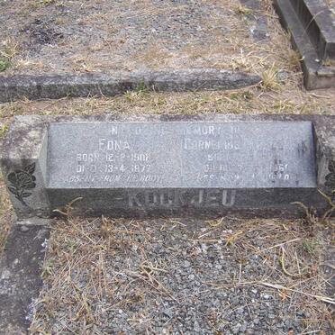 KOCKJEU Cornelius -1960 &amp; Edna 1902-1977