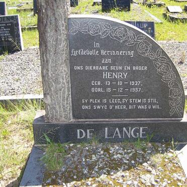 LANGE Henry, de 1937-1957