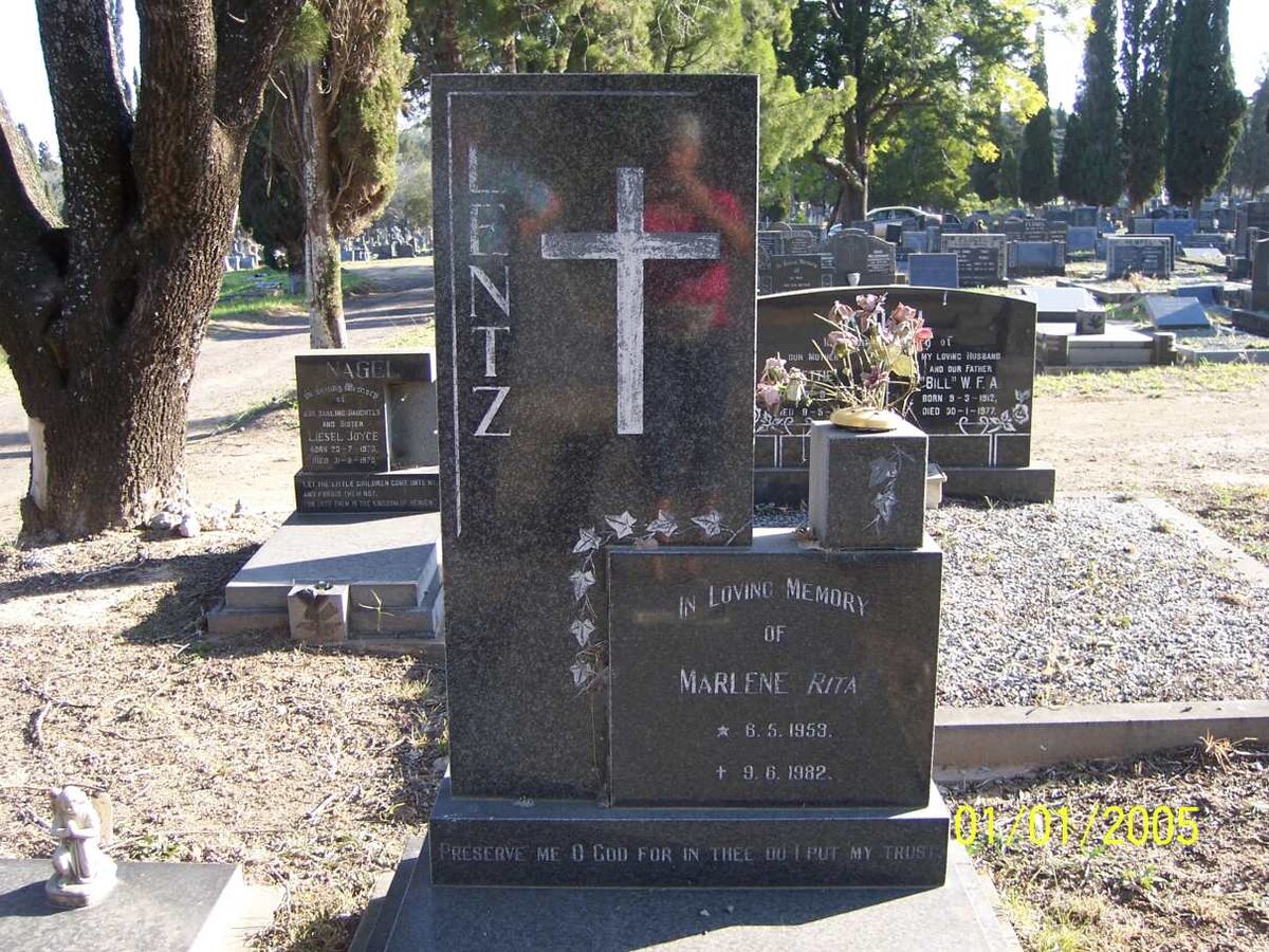 LENTZ Marlene Rita 1953-1982