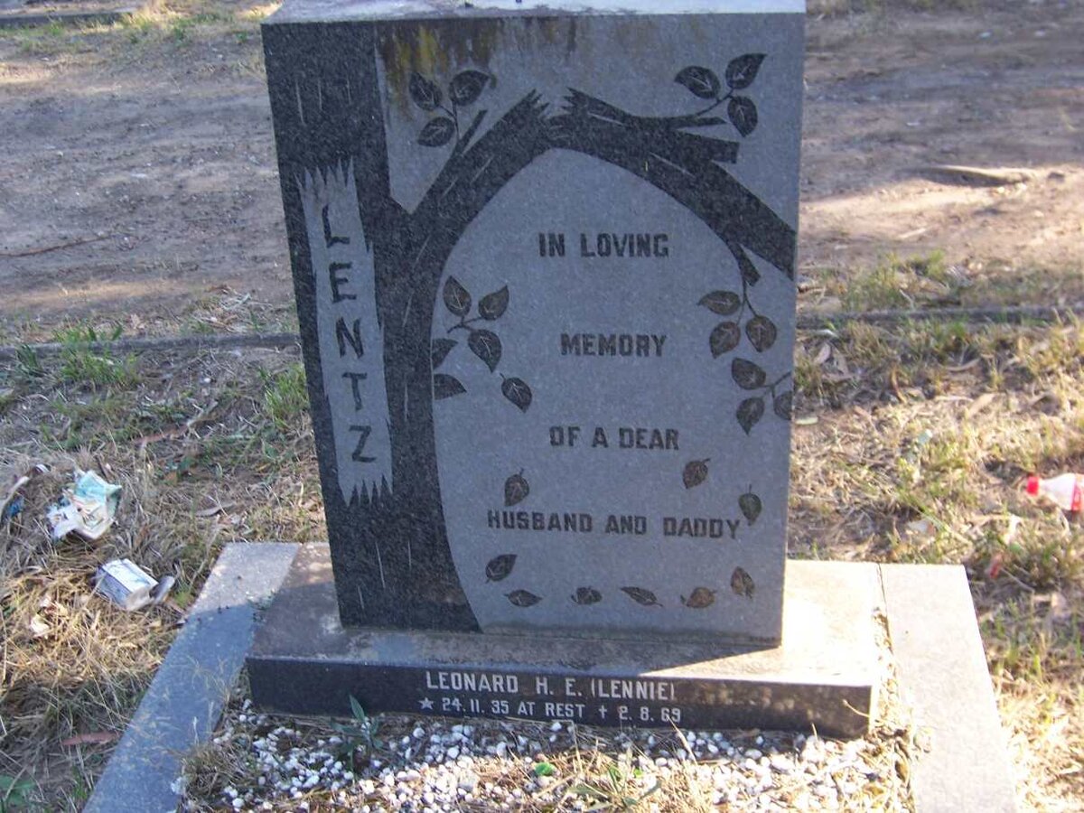 LENTZ Leonard H.E. 1935-1969