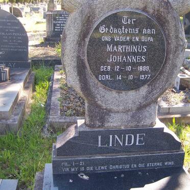 LINDE Marthinus Johannes 1899-1977