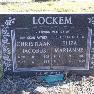 LOCKEM Christiaan Jacobus 1905-1989 &amp; Eliza Marianne 1912-1990