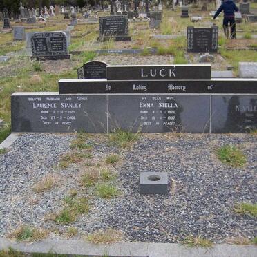 LUCK Laurence Stanley 1921- 2006 &amp; Emma Stella 1920-1997 :: LUCK Neville Laurence 1951-1970