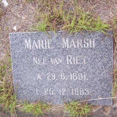 MARSH Marie nee VAN RIET 1891-1983