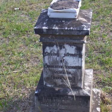 McMAHON Charlotte Elizabeth nee LAND 1863-1912