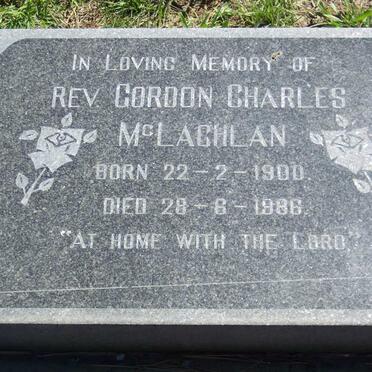 McLACHLAN Gordon Charles 1900-1986