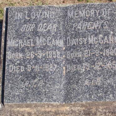 McGANN Michael 1858-1927 &amp; Daisy 1861-1959