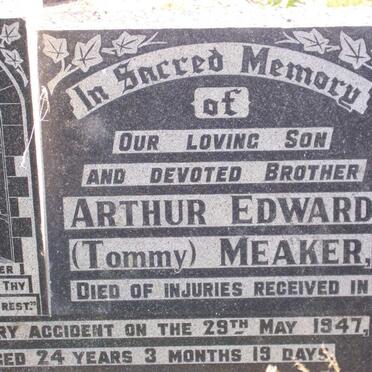 MEAKER Arthur Edward ?-1947