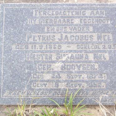 NEL Petrus Jacobus 1869-1947 &amp; Hester Susanna BOOYSEN 1874-1952