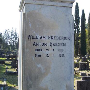 OBEREM Johanna Gertrude Kathleen -1915 :: OBEREM Rosalie -1944 :: OBEREM William Frederick 1899-1951 