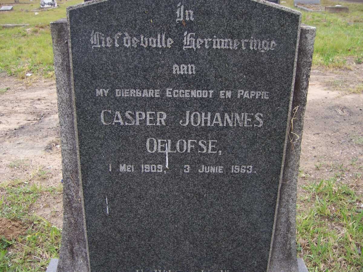 OELOFSE Casper Johannes 1909-1963