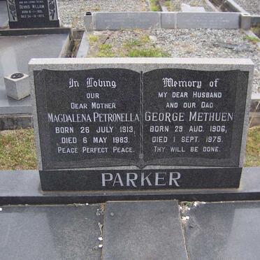 PARKER George Methuen 1906-1975 &amp; Magdalena Petronella 1913-1983