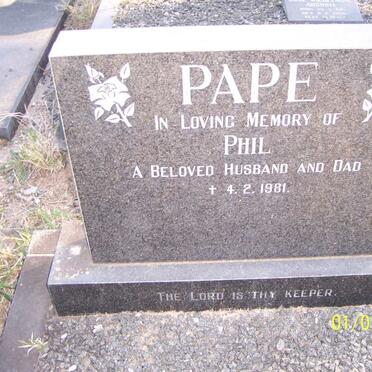 PAPE Phil -1981