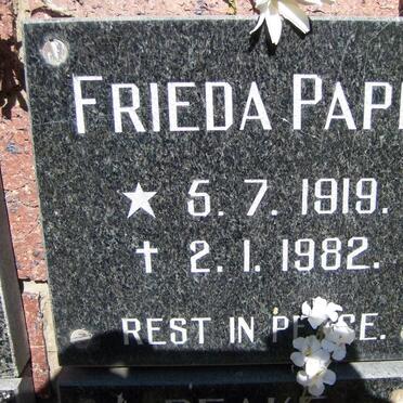 PAPE Frieda 1919-1982