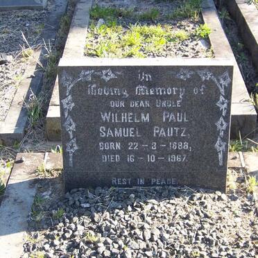 PAUTZ Wilhelm Paul Samuel 1888-1967