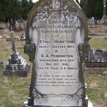 PENNINGTON Ethel Hewetson -1910