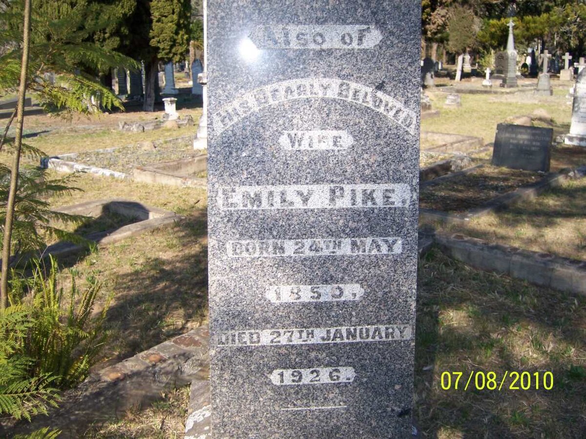 PIKE Emily 1850-1926