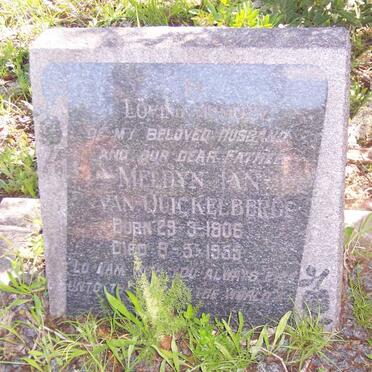 QUICKELBERGE Meldyn Ian, van 1906-1955